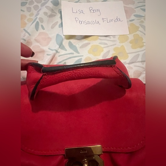 Chloe Red Elsie 2 Way Bag - Picture 4 of 16